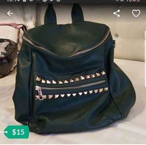 Hunter green interchangeable back pack